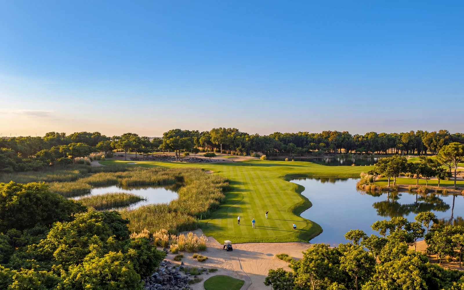 Aerial view of the 15th hole at The Dalaman Golf Club