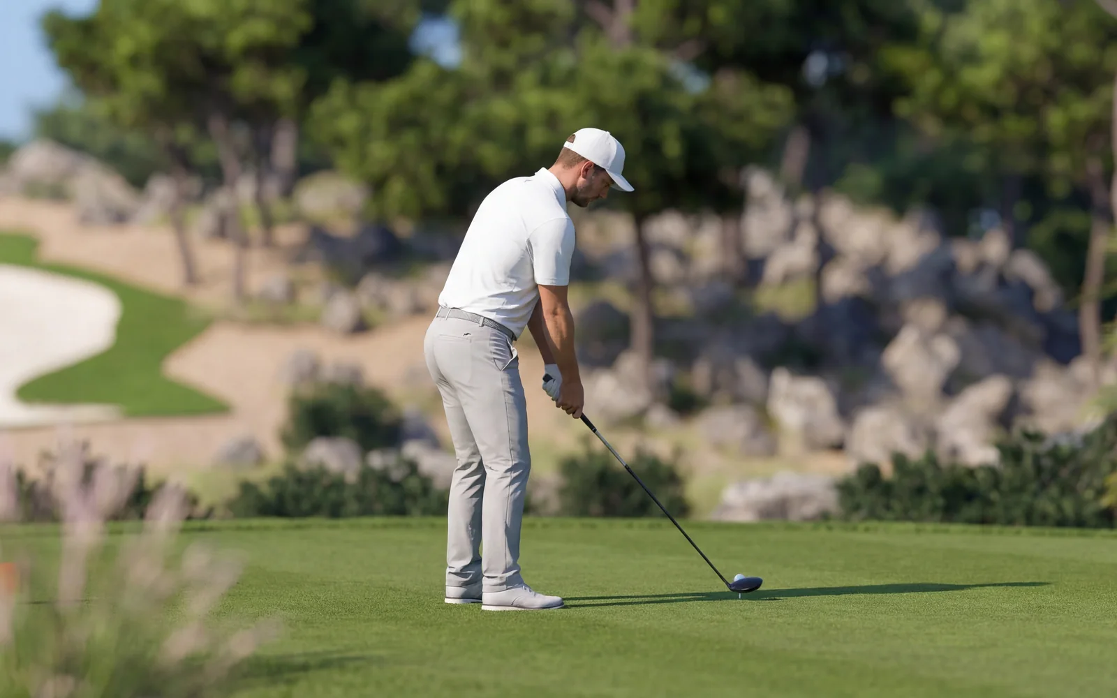 Golfer preparing to drive at The Dalaman Golf Club