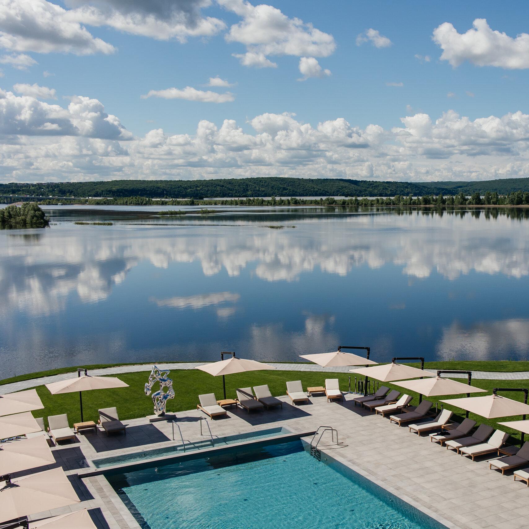 Volga view from AK BARS Golf and Resort