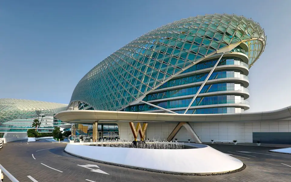 W Abu Dhabi – Yas Island — hotel view